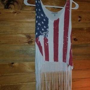 American flag tank